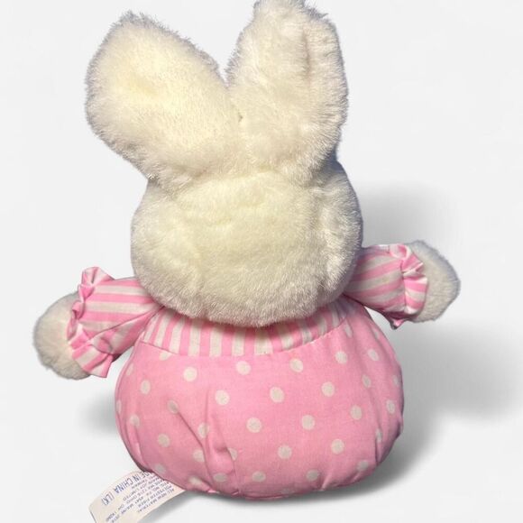 Small Vintage Pink Bunny Rabbit Stuffed Animal - Picture 6 of 7